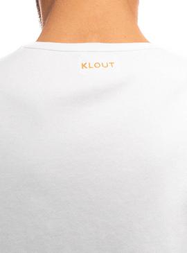 T-Shirt Klout Organic Premium Blanc pour Homme