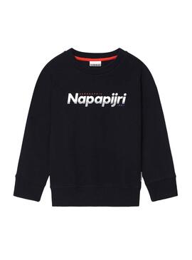 T-Shirt Napapijri Saloy Marin pour Garçon