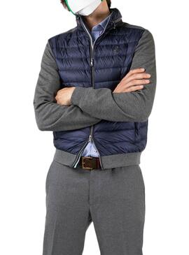 Veste El Ganso Manga Knitted Bleu y Gris Homme