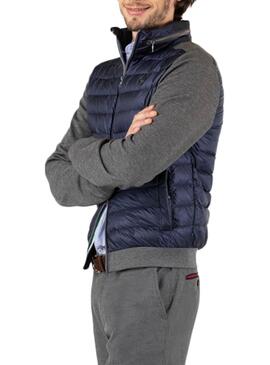 Veste El Ganso Manga Knitted Bleu y Gris Homme