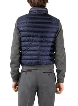 Veste El Ganso Manga Knitted Bleu y Gris Homme