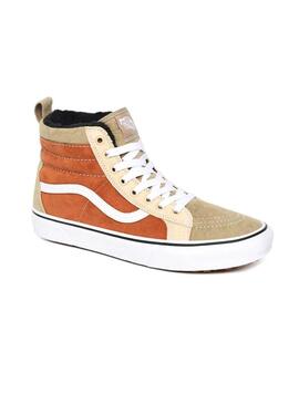 Baskets Vans Sk8-HI Tricolor Marron pour Homme