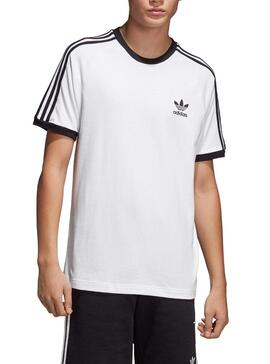 T-Shirt Adidas 3 Stripes Blanc Hommes