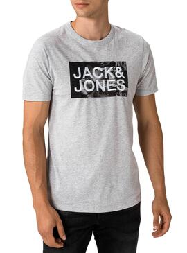 T-Shirt Jack & Jones Corinne Gris pour Homme
