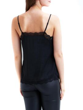 Top Vila Vicava Noire pour Femme