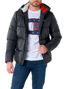 Veste Tommy Jeans Essential Poly Noire Homme
