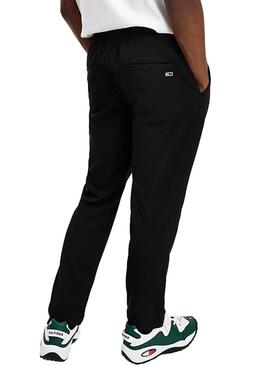 Pantalon Tommy Jeans Solid Scanton Noire Homme