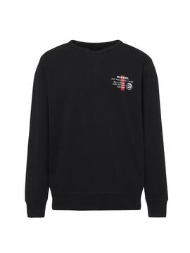 Sweat Diesel Willy Noire pour Homme