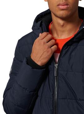 Veste Superdry Sports Bleu Bleu marine Homme