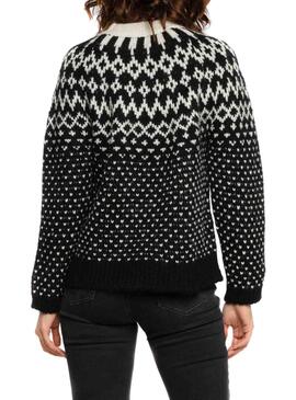 Pull Superdry Chunky Noire pour Femme