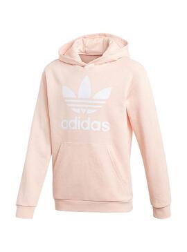 Sweat Adidas Trefoil Coral pour Fille