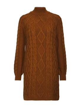 Robe Only Freya Marron pour Femme