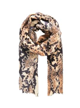 Foulard Pieces Beige Snaky pour Femme