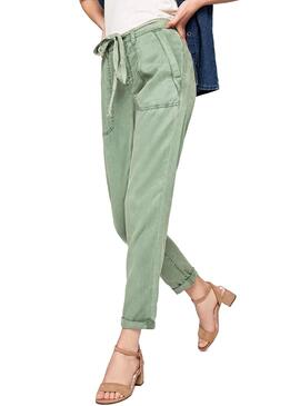 Pantalons Pepe Jeans Drifter Vert Femme