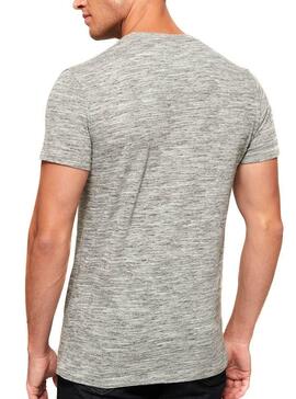 T-Shirt Superdry Grey Patch Pour Homme