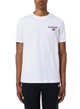 T-Shirt Napapijri S-ICE Blanc pour Homme