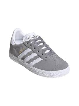 Baskets Adidas Gazelle Gris pour Fille et Garçon