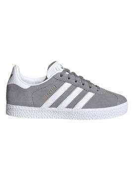 Baskets Adidas Gazelle Gris pour Fille et Garçon