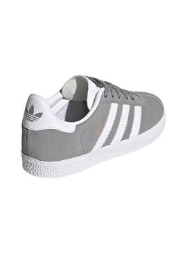 Baskets Adidas Gazelle Gris pour Fille et Garçon