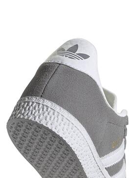 Baskets Adidas Gazelle Gris pour Fille et Garçon