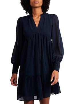 Robe Naf Naf Plumeti Bleu marine pour Femme