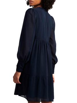 Robe Naf Naf Plumeti Bleu marine pour Femme