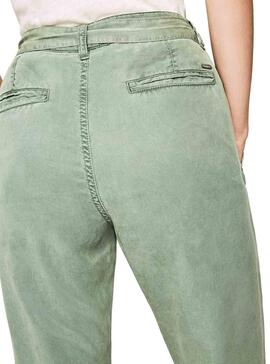 Pantalons Pepe Jeans Drifter Vert Femme