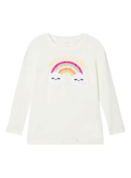 T-Shirt Name It Ogimmi Blanc pour Fille