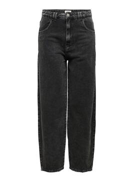 Jeans Only Carotte Logan Noire Femme