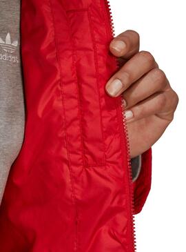 Veste Adidas Short Puffer Rouge pour Femme