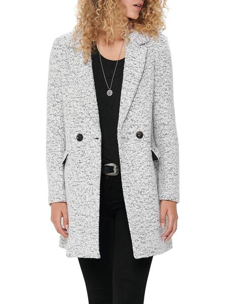 manteau femme only gris