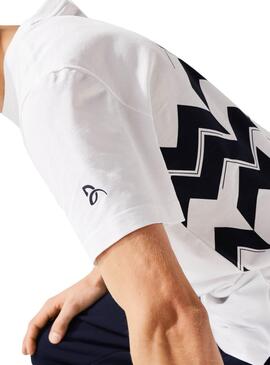 T-Shirt Lacoste Novak Djokovic Blanc pour Homme