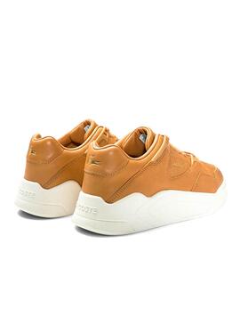 Baskets Lacoste Court Slam brun pour Femme