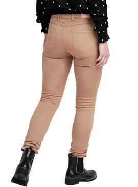 Pantalon Naf Naf Basic Camel pour Femme