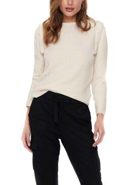 Pull Only Beige Sunflower pour Femme