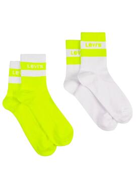 Chaussettes Levis Sport Logo Jaune Homme Femme