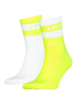 Chaussettes Levis Sport Logo Jaune Homme Femme