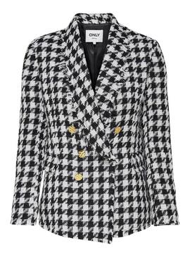 Blazer Only Lessie Blanc et Noire pour Femme