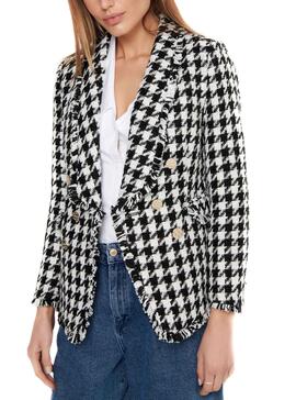 Blazer Only Lessie Blanc et Noire pour Femme