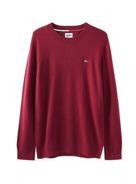 Pull Tommy Hilfiger Light Bend Rouge Homme