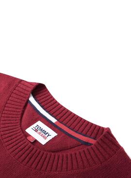 Pull Tommy Hilfiger Light Bend Rouge Homme