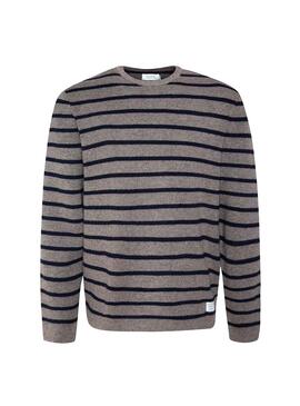 Pull Pepe Jeans Hugo Gris pour Homme