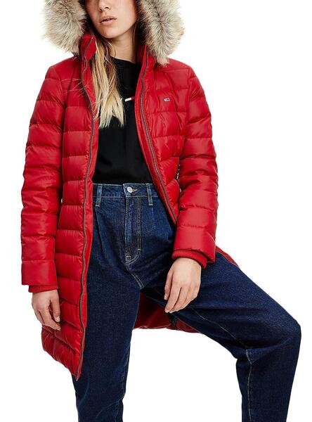 Manteau tommy sales hilfiger femme rouge