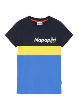 T-Shirt Napapijri Saloy Bleu pour Garçon