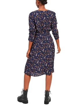 Robe Vila Vikittie Bleu marine pour Femme