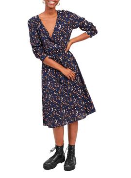 Robe Vila Vikittie Bleu marine pour Femme