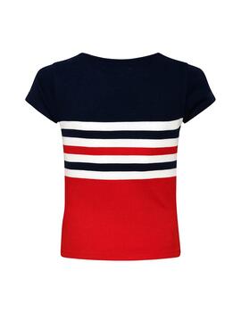 T-Shirt Pepe Jeans Sonyta Rouge pour Fille