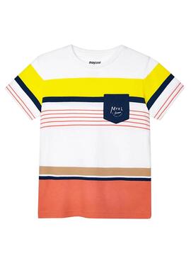 T-Shirt Mayoral Rayures Multicolore pour Garçon