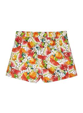 Short Mayoral Imprimé Persimon Orange Fille