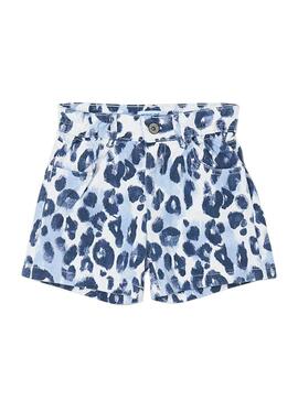 Short Mayoral High à motifs Bleu pour Fille